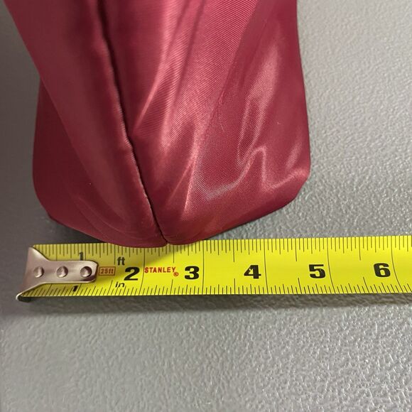 BEBE Tanya Lunch Bag Insulated Zippered Pocket Top Handle Red - Picture 12 of 13